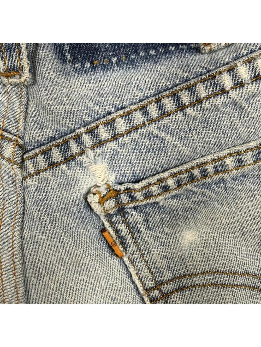 Levi's Shorts Women's S Blue Distressed Jeans - Picture 7 of 7